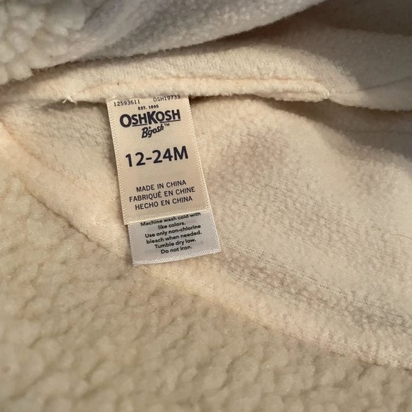 OshKosh Baby Trapper Hat Size 12-24 Months Plaid Red/Black - Picture 3 of 3